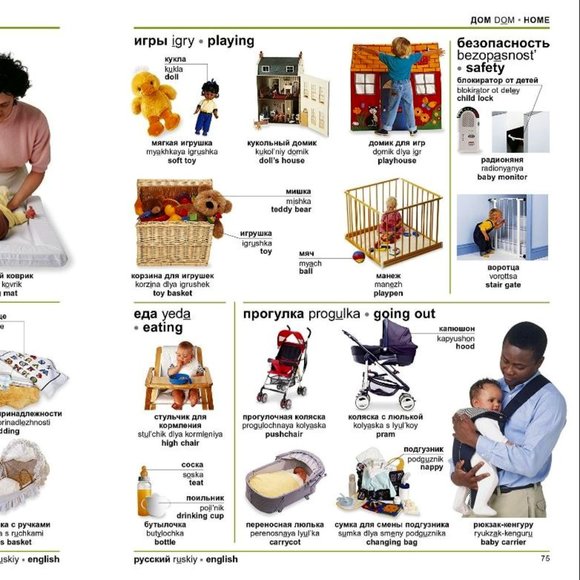 NWT DK Russian-English Bilingual Visual Dictionary Softcover - Picture 9 of 11